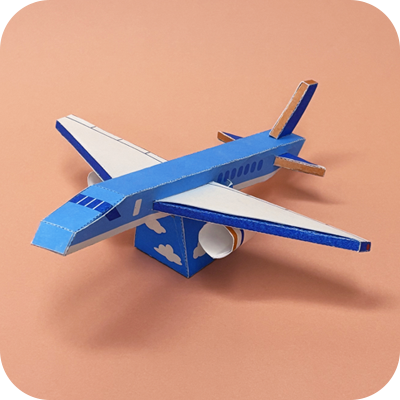 ヒコーキの完成図