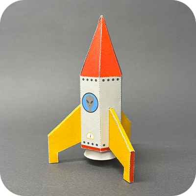 ロケットの完成図