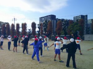 野球教室の様子