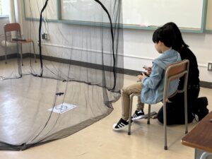 ドローンの操縦体験